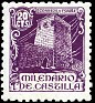 Spain - 1944 - Milenario de Castilla - 20 CTS - Violeta - Spain, Milenario de Castilla - Edifil 977 - Milenario de Castilla. Castillo - 0
